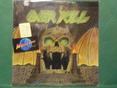 OVER KILL - THE YEARS OF DECAY EX+/EX LP