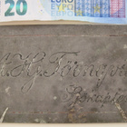 VANHA Metallilaatta Merikapteeni Sjökapten 1900-l - pikkukuva 1