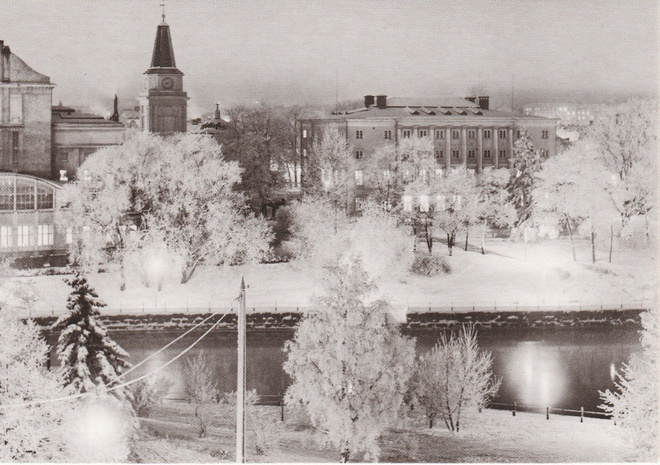 KORTTI, Tampere, Tammerkosken ranta  vuosi 1953
