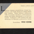 Lippukortti, Uusi Suomi, tilausmuistutuskortti - pikkukuva 2