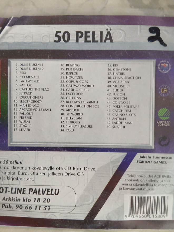 CD-ROM 50 peliä