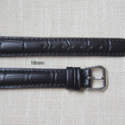 16mm nahkaranneke - musta - pikkukuva 1