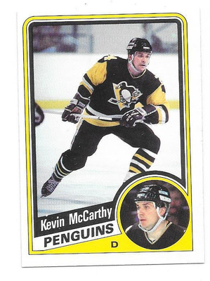 1984-85 OPC #178 Kevin McCarthy Pittsburgh Penguins