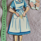 Paperinukke hoitaja ja vauva 1950-luku - pikkukuva 3