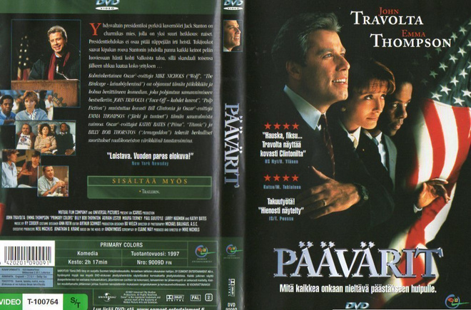 Päävärit	(64 340)	k	-FI-	suomik.egmont	DVD		john travolta