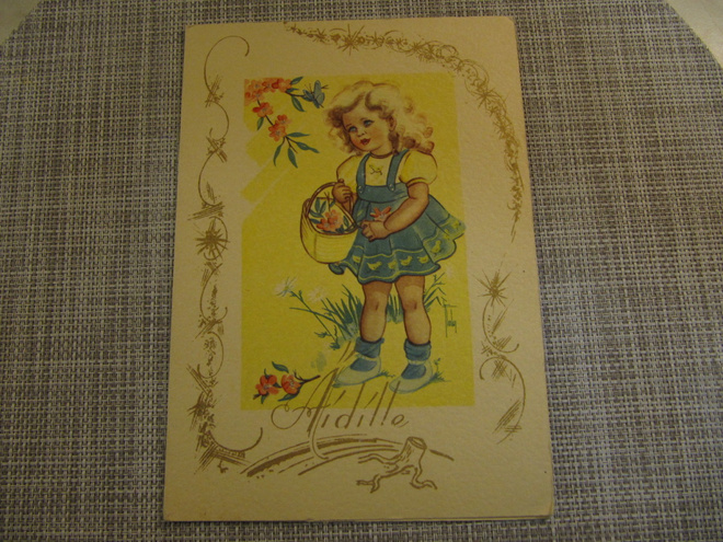 Äidille kortti.  Sign .Inga Fagerholm
