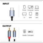USB C - RCA urospistoke adapteri / 1m #30733 - pikkukuva 3