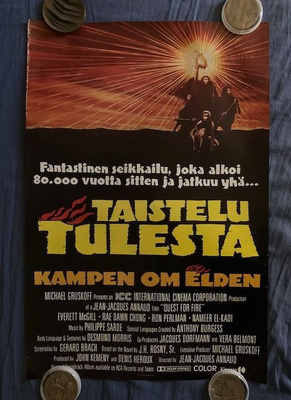 Annaud: Taistelu tulesta. Elokuvajuliste.