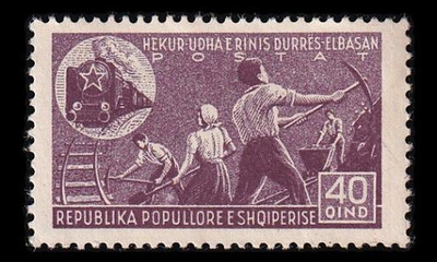 Albania 424D (*) Rautatien rakentaminen (13:12½) (1947)