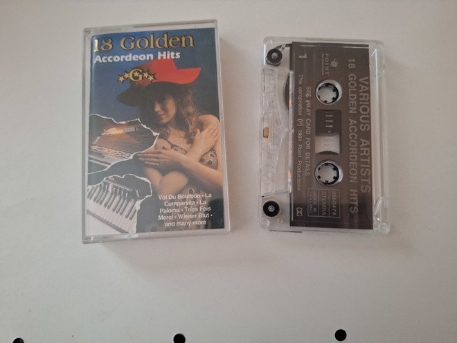 18 GOLDEN ACCORDEON HITS c-kasetti