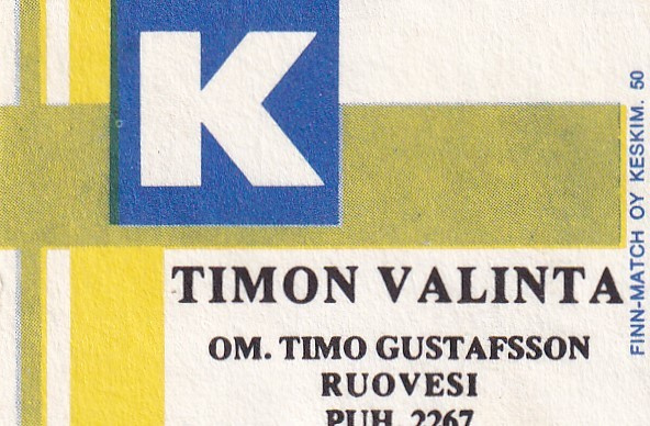 Ruovesi, Timon valinta. Om. Timo Gustafsson    6/2