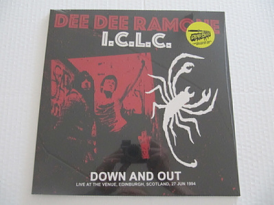 Dee Dee Ramone I.C.L.C. – Down And Out LP Punainen Ramones