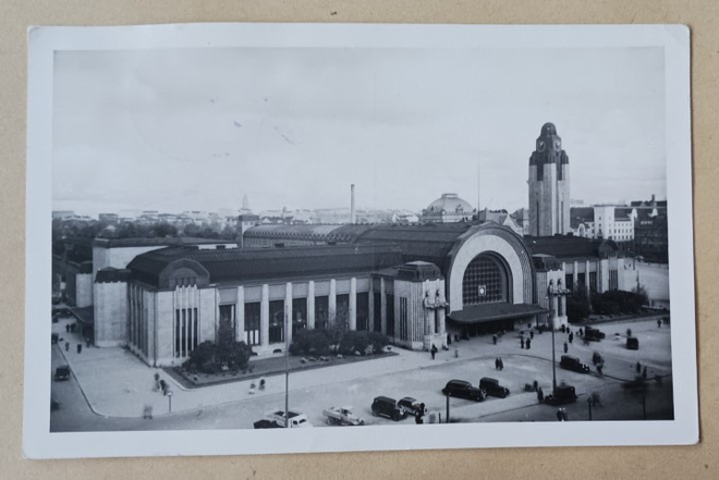 Helsinki, Rautatieasema, laajalti kaupunkia, vkpk, p. 1937