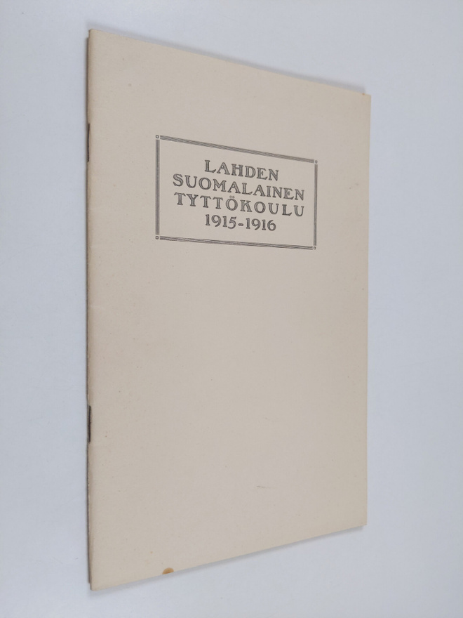 Lahden suomalainen tyttökoulu 1915-1916
