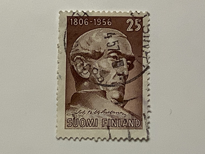 455 / 1956 J.V.Snellman o leimattu lähes loisto