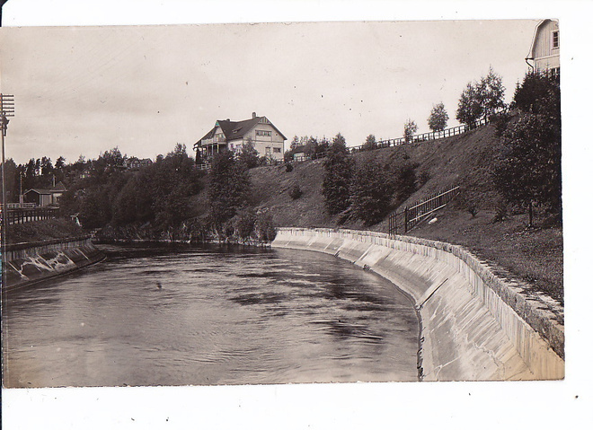 VANHA Postikortti Mikä Paikkakunta? Kanava ym 1920-l