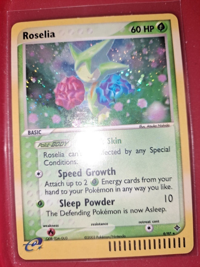 Roselia #9 EX Dragon Rare Holo card