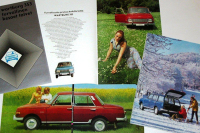 1972 Wartburg esite - KUIN UUSI -16 sivua - Warre