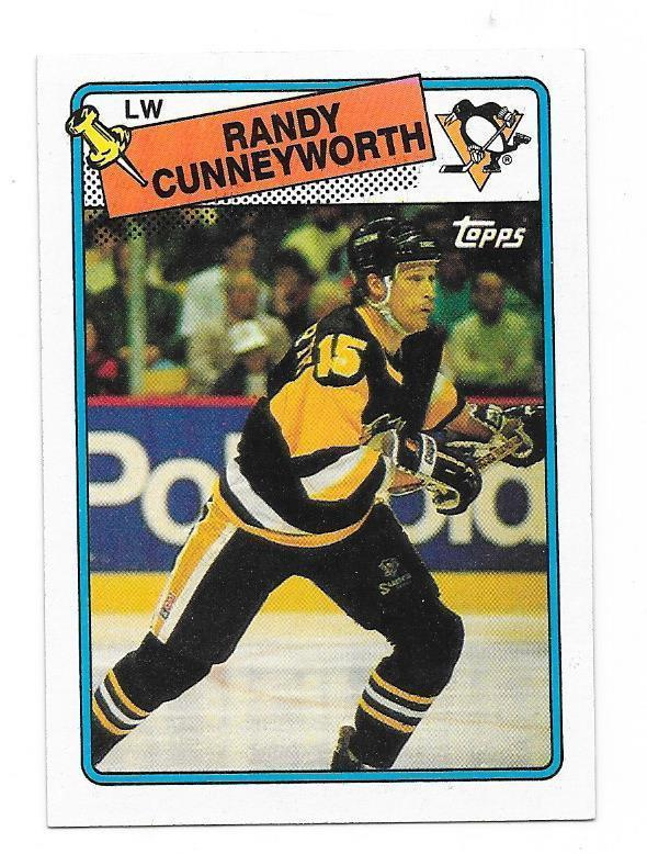 1988-89 Topps #19 Randy Cunneyworth Pittsburgh Penguins