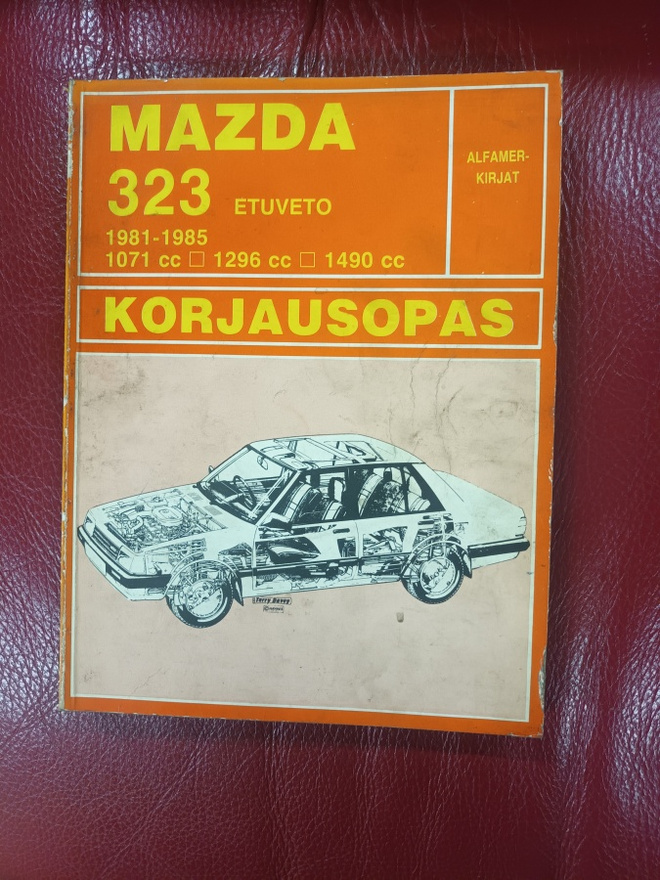 Mazda 323 vm. 1981-1985 korjausopas. Suomenkielinen