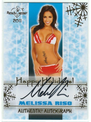 Bench Warmer 2011 Holiday Series Autograph Melissa Riso