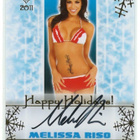 Bench Warmer 2011 Holiday Series Autograph Melissa Riso - pikkukuva 1