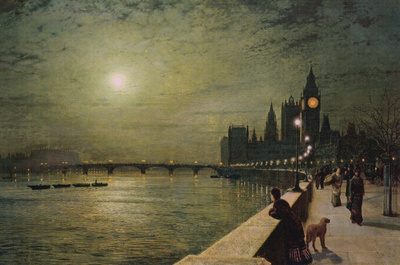 John Atkinson Grimshaw: Lontoo, rantakatu