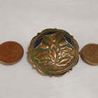 Antique Art Nouveau emaloitu solki rintaneula rintakoru - pikkukuva 5