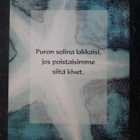 KULKEMATON ANITA POLKUTIE TAUSTAKUVA MIETELAUSE KORTTI - pikkukuva 1