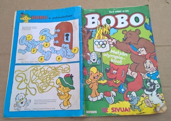 BOBO SARJAKUVALEHTI VUODELTA 1980 NUMERO 4