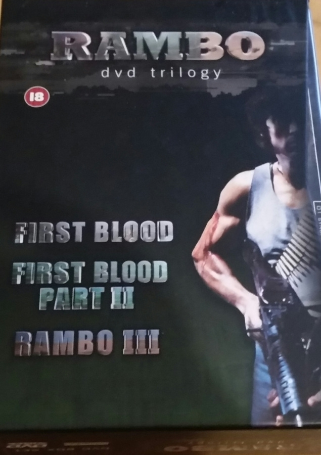Rambo Collection 1-3 UPEA BOKSI  -DVD.EI SUOMITEKSTEJÄ