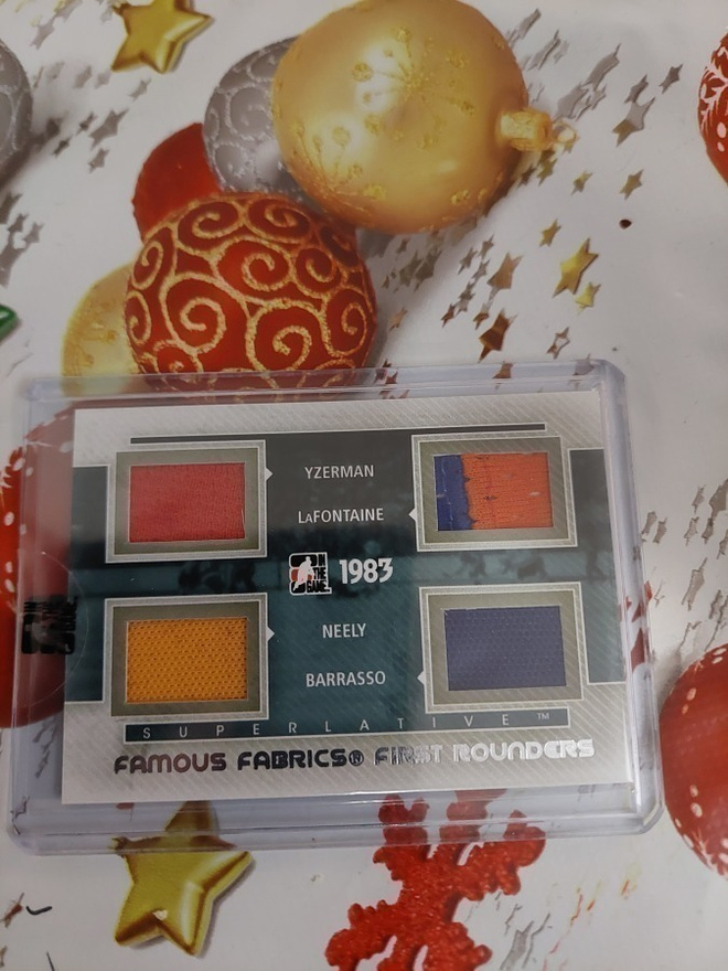 2012-13 ITG Superlative Famous Fabrics #FR3 Yzerman & co.