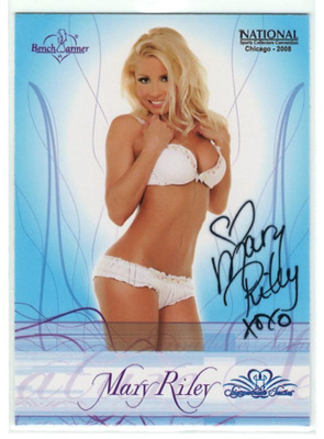 BW 2008 National Sports Coll Convention Mary Riley Autograph