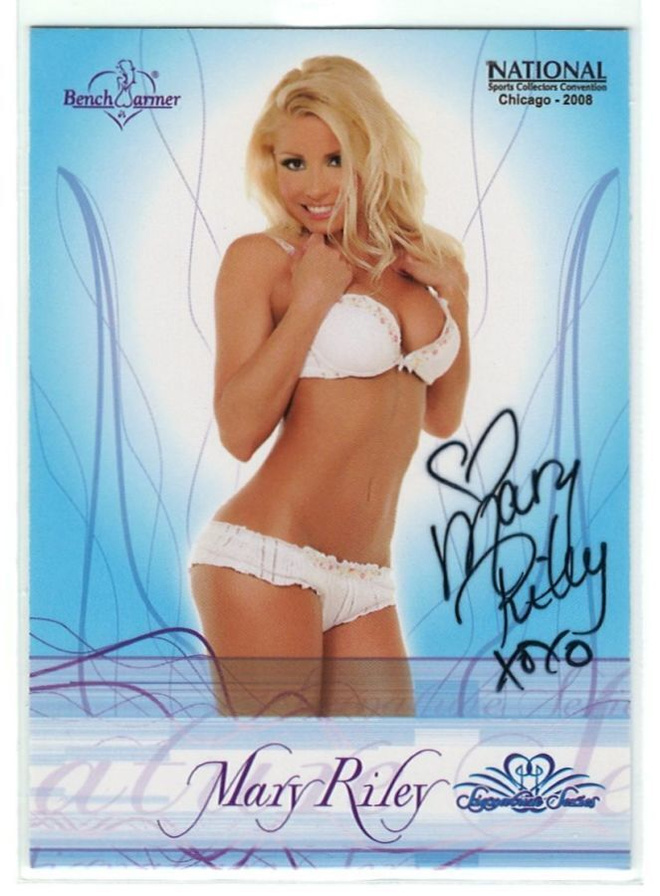 BW 2008 National Sports Coll Convention Mary Riley Autograph
