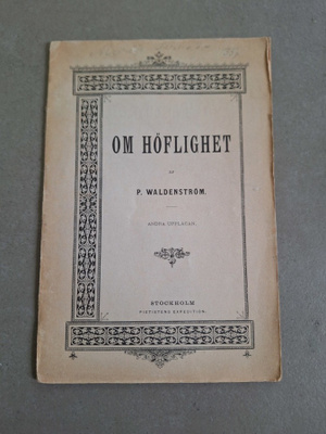 Waldenström: Om höflighet (v. 1888)