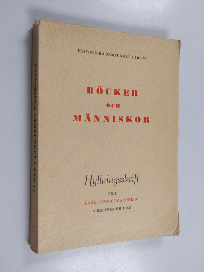 Böcker och människor : hyllningsskrift till Carl-Rudolf G...
