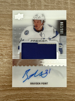 2016-17 Upper Deck Premier #69 Brayden Point /299