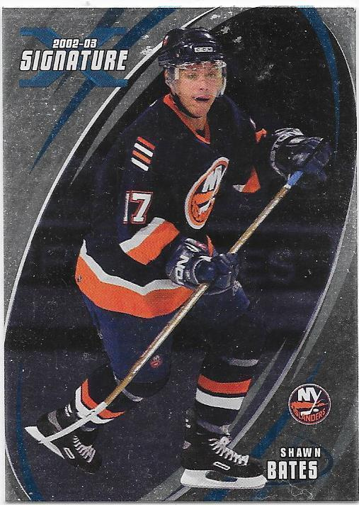 2002-03 BAP Signature Series #87 Shawn Bates NYI ex- HIFK