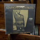 LENINGRAD COWBOYS - L.A. WOMAN / THRU THE WIRE M-/M- 7" - pikkukuva 2