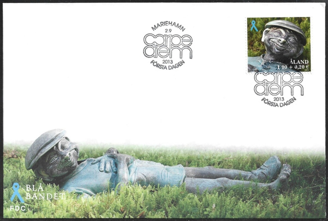 FDC Åland  2013  Sininen nauha  LaPe ÅL 374