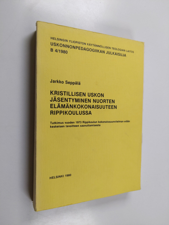Kristillisen uskon jäsentyminen nuorten elämänkokonaisuut...
