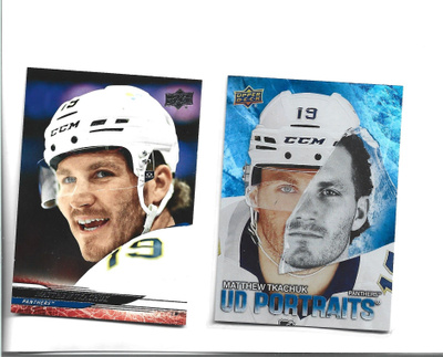 2 X MATTHEW TKACHUK - 1 erkka UD PORTRAITS #P-3 - UD 2025-26