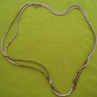 Kaulaketju litistetty metalli 80 cm vintage - pikkukuva 2