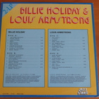 Billie Holiday & Louis Armstrong- 20 suosituinta 2LP. - pikkukuva 2