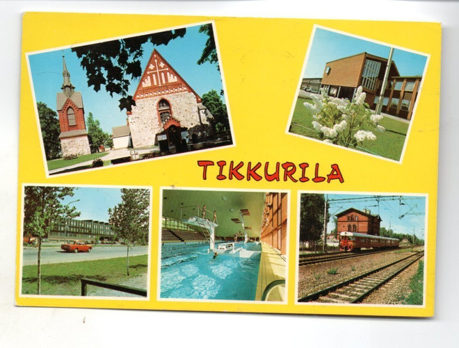 Vantaa: Tikkurila, kirkko, rautatieasema ym