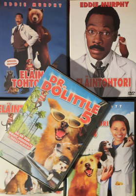 ELÄINTOHTORI 1 - 5 DVD EDDIE MURPHY