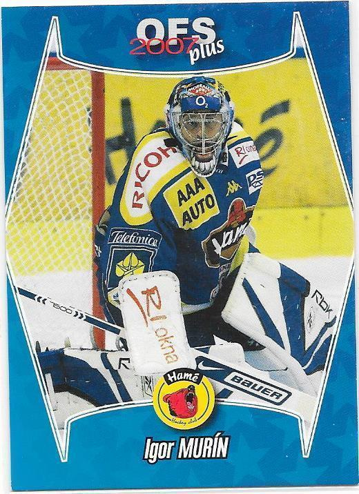 2006-07 OFS Prumer #P02 Igor Murin HC Zlin SLOVAKIA MV
