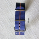 Nato 22mm Navy kapealla oranssi raidalla - pikkukuva 3