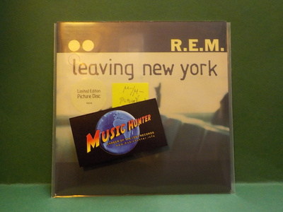 R.E.M. - LEAVING NEW YORK M-/M- PICTURE VINYL 7"