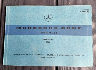 MERCEDEZ-BENZ type om 352 catalog C 1965 Italia 48 sivua